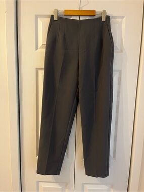 Dynamite Dark Gray Dress Pants - Pleated Front